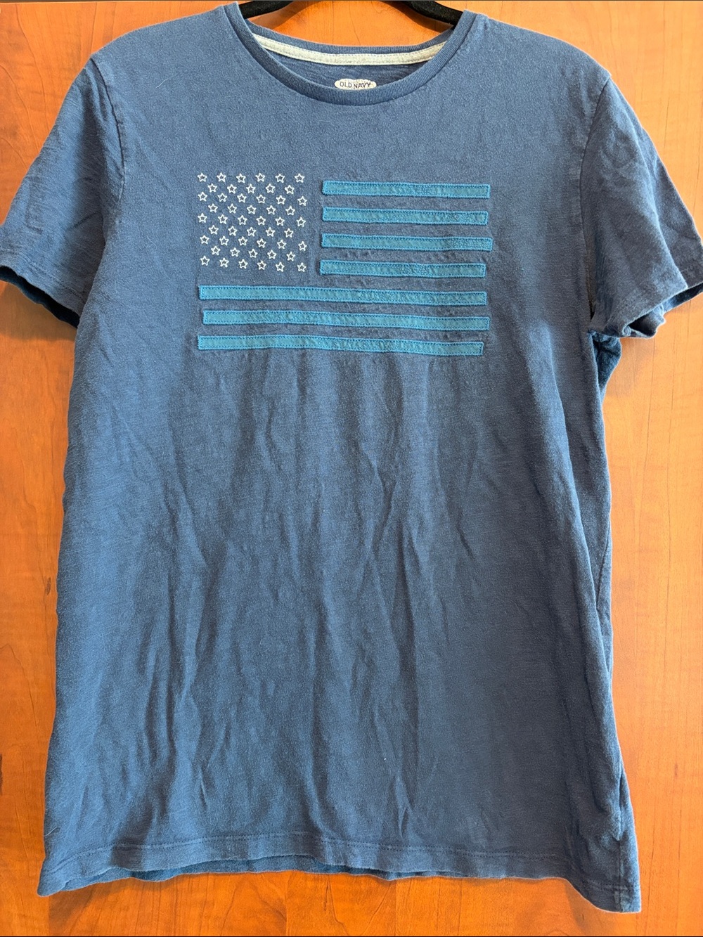 Old Navy Men's Navy Short-Sleeve Flag Graphic Tee